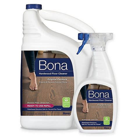 Bona 160 Oz Hardwood Floor Cleaner Refill With 22 Oz Bonus Spray