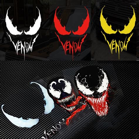 Наклейки Шлем Venom Vinyl Moto Windshield Sticker Venom Stickers