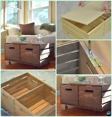 Saw this on the internet, but had to figure out how to do it myself. DIY Wood Crate Coffee Table Free Plans Picture Instructions