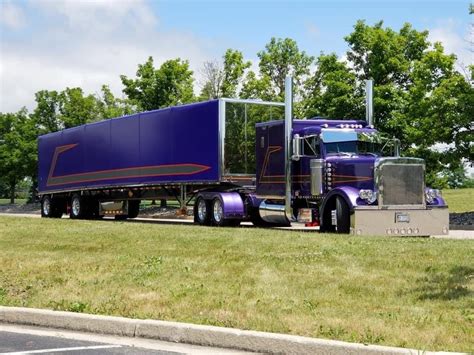Pin By Theodore Weingates On Purple Big Rig Trucks Big Trucks