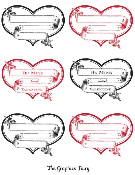 Huge selection of sizes, lowest prices Free Printable Heart Labels - The Graphics Fairy