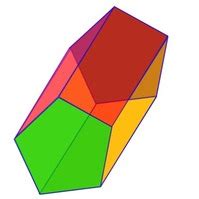 A pentagonal prism will have 7 faces; Math Glossery - Ben's Site