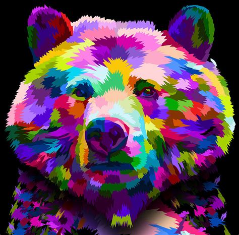 Bear Painting By Bright Nwankwo Fine Art America