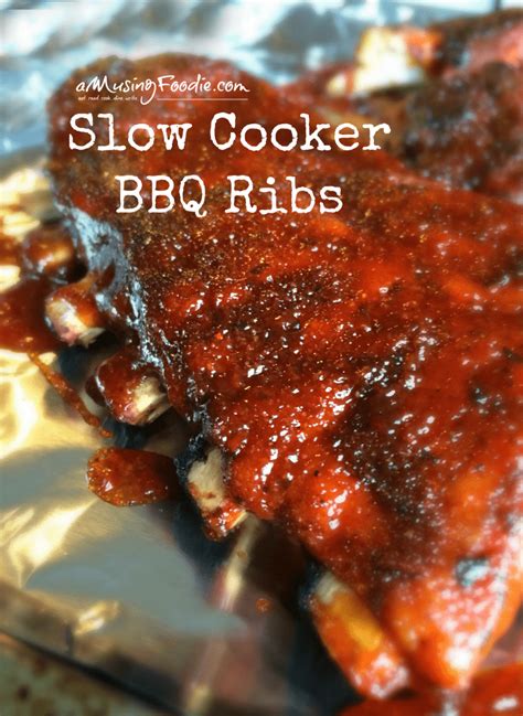 Slow Cooker Bbq Ribs Amusing Foodie