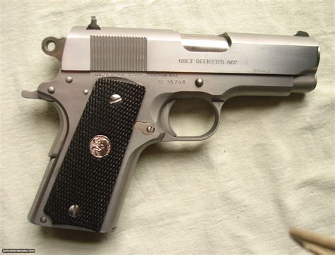 Colt 45 Acp Officers Model Mk Iv Series 80 Stainless Steel