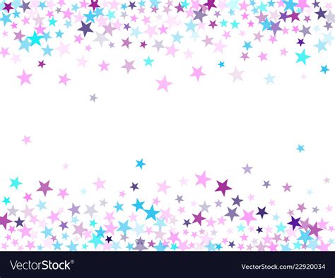Frame Border Of Star Sparkle Texture Glitter Vector Image
