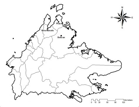 Map Of Sabah State East Malaysia Shows The Locations Of Asf Positive