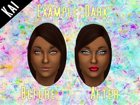 The Sims Resource Lustre Skintone Set Female