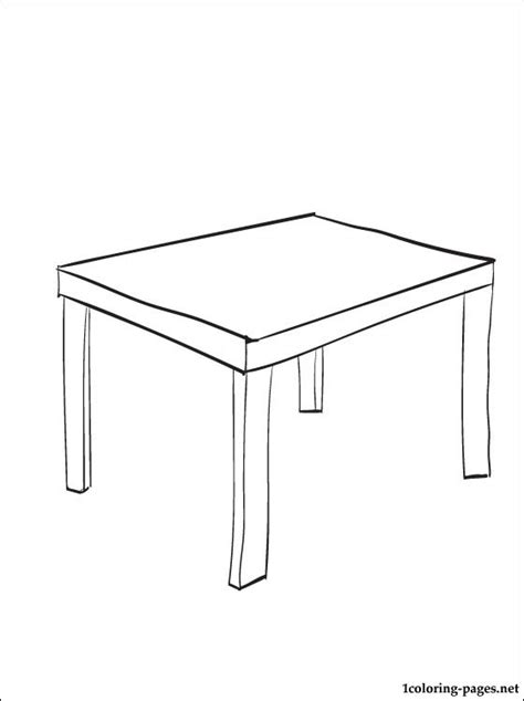 Coloring Page Table Coloring Pages