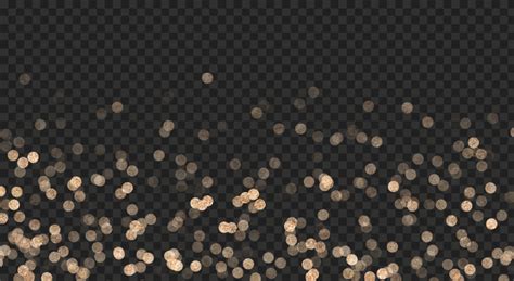 Gold Glitter Overlay Bokeh Effect Png Image Citypng