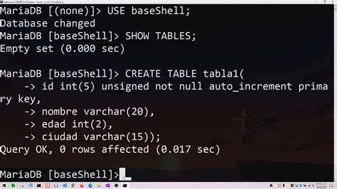 Crear Base De Datos Xampp Desde Shell Youtube