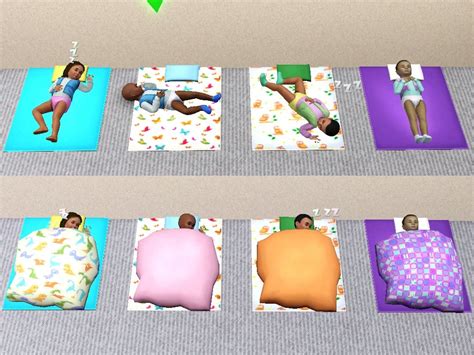 Sims 4 кровать без одеяла фото