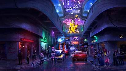 Cyberpunk Cyber 4k Neon Street Wallpapers Dystopia