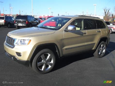 Information gold color jeep grand cherokee. 2012 White Gold Metallic Jeep Grand Cherokee Overland 4x4 #57875727 | GTCarLot.com - Car Color ...
