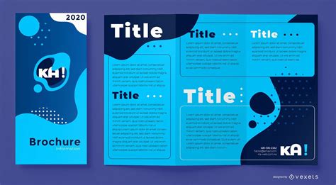 Abstract Blue Brochure Template Vector Download