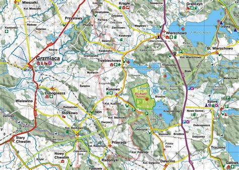 Powiat Szczecinecki Mapa Turystyczna Gps D Wydawnictwo Eko Map