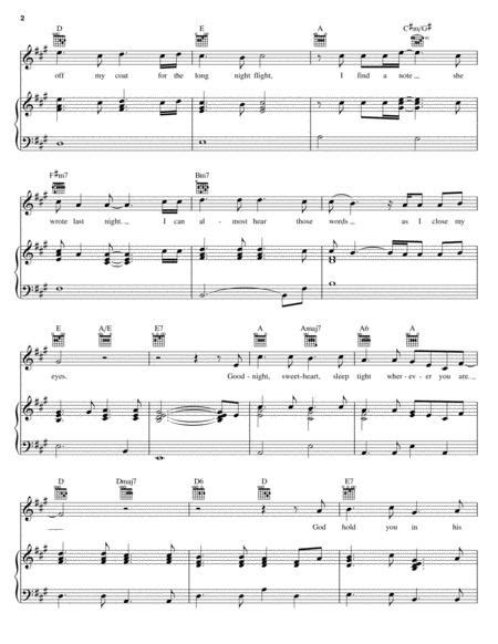 Goodnight Sweetheart By David Kersh Kim Williams Digital Sheet Music For Pianovocalguitar