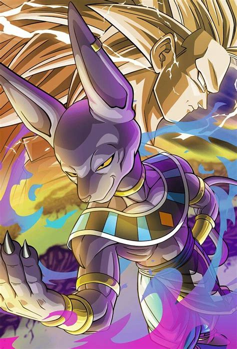 Beerus patiently waiting for dragon ball super to premiere. Ssj3 Goku vs beerus | Dragon ball wallpapers, Dragon ball ...