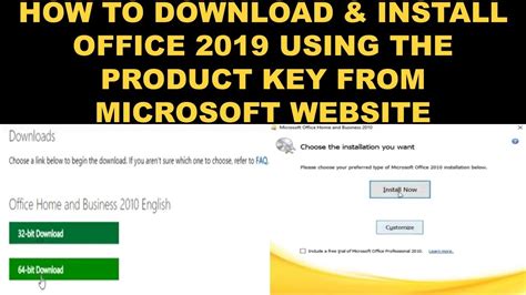 Download And Install Office 2019 Using The Product Key From Microsoft