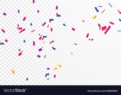Celebration Banner With Colorful Confetti Vector Image