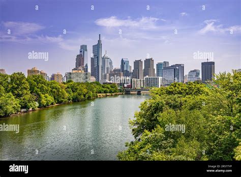 Aerial View Of Philadelphia Pennsylvania Usa Skyline Stock Photo Alamy