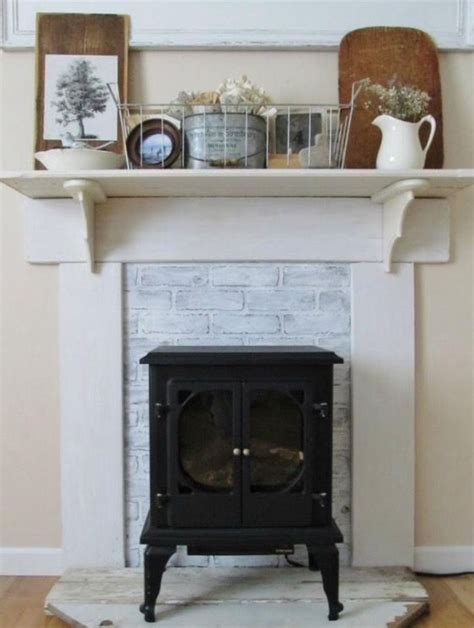 Cardboard fireplace from trifold display boards diy. How to make your own fire place | Faux fireplace mantels ...