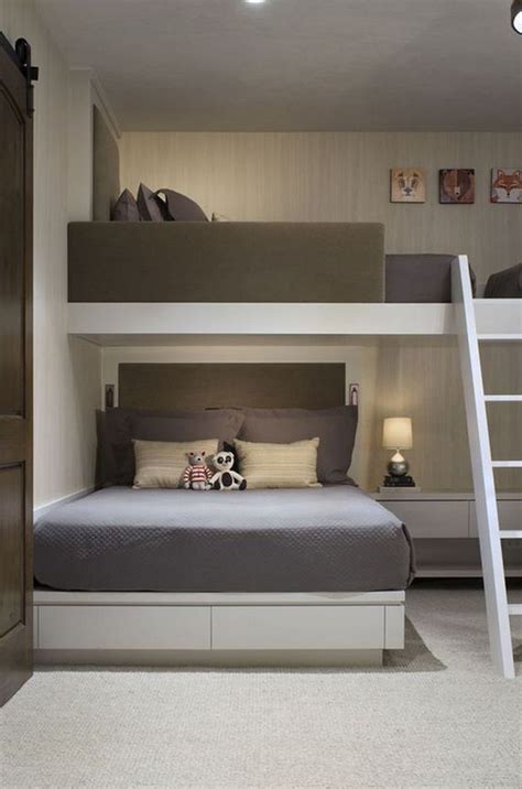 Dorm Bunk Bed Decorating Ideas Cozy And Minimalist Bunk Bed Design For Small Room