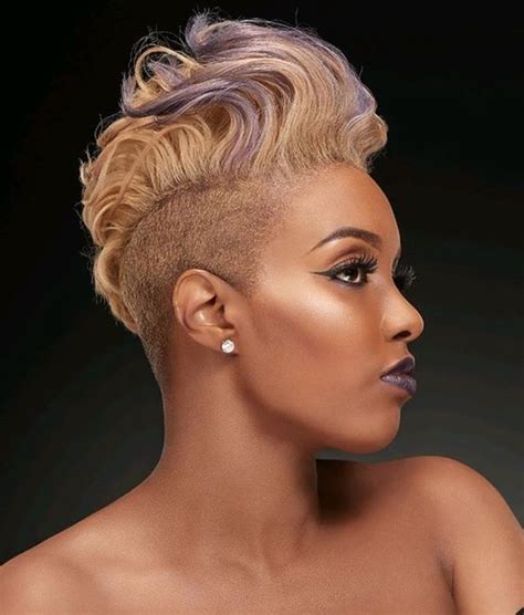 Blonde Mohawk Hairstyle For Black Women Short Hairstyles