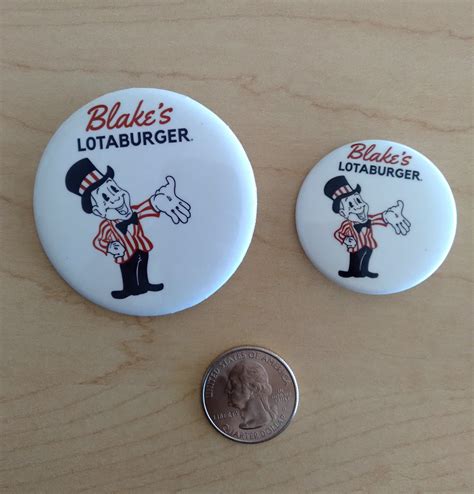 Blakes Lotaburger Pin Back Button Guerrilla Graphix