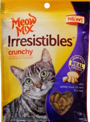 Meow Mix Irresistibles Crunchy Cat Treats Chicken 25 Oz Foods Co