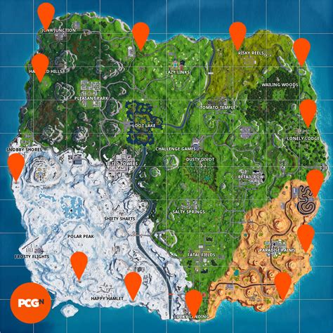 Our fortnite fireworks locations guide details where to find every firework to help you complete this week 4, season 7 challenge. All Fortnite fireworks locations: where to launch ...