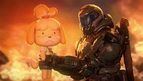 This Doomguy And Isabelle Video Is Gut Rippin Gold Rock Paper Shotgun