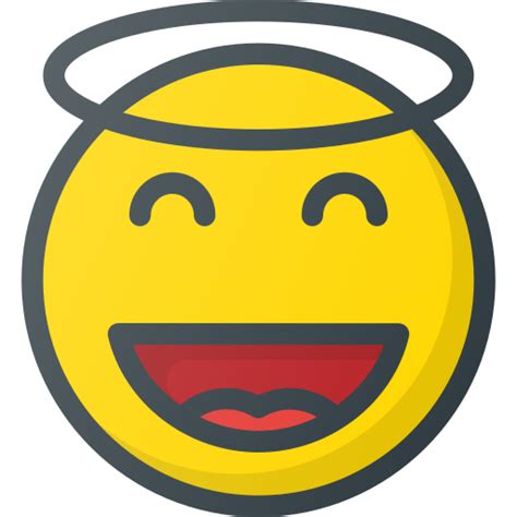 Angel Emoji Emote Emoticon Emoticons Icon Free Download