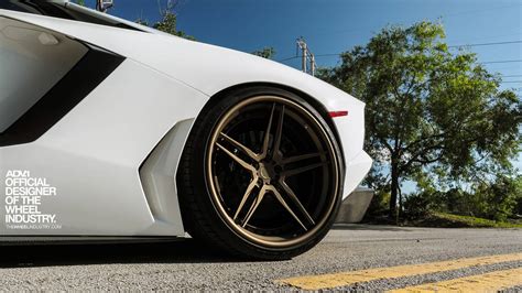 Adv1s Lamborghini Aventador On New Bronzed Wheels Gtspirit