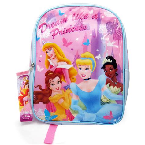 Disney Princess Backpack 15 Pink Book Bag School Girls Cinderella