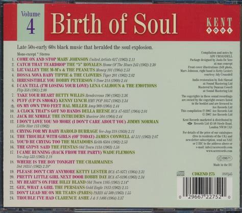 Birth Of Soul Vol 4 By Birth Of Soul 4 Various Cd 2007 For Sale