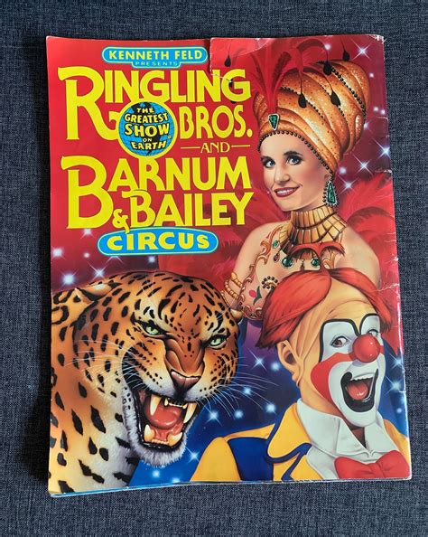 Vintage Collectible Ringling Bros Circus Program From Th