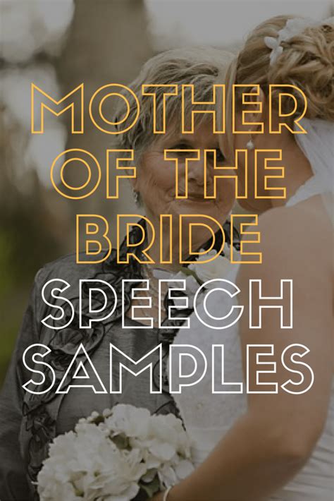 2 Great Mother Of The Bride Speech Examples Wedding Speeches