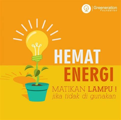Poster Gambar Hemat Energi