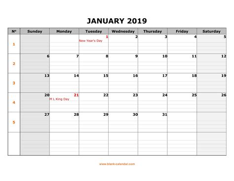 free printable calendar starting with monday calendar printables free