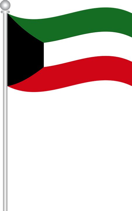 Flag Of Kuwait Free Vector Graphic On Pixabay