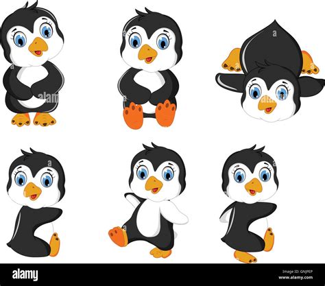King Penguin Baby Stock Vector Images Alamy
