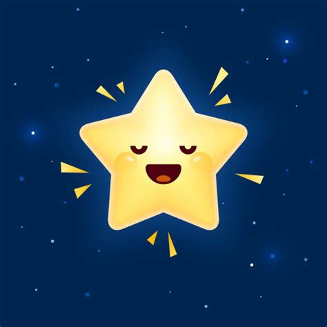 Best Cartoon Of The Twinkling Stars Illustrations Royalty Free Vector