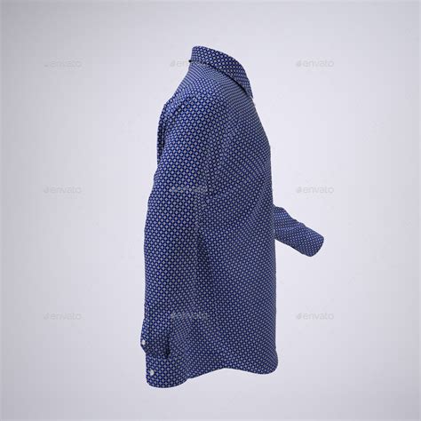 Download Men's Long Sleeve Dress Shirt Mock-Up by Sanchi477 ...