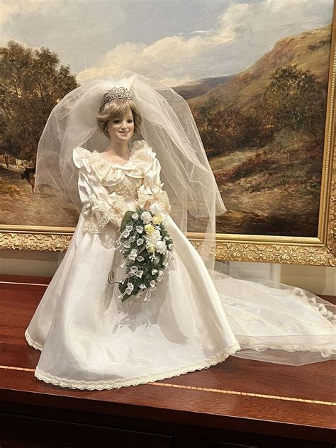 Danbury Mint The Princess Diana Bride Doll Royal Wedding Dress Original Box Ebay