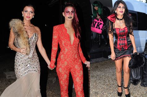 Frighteningly Sexy The Towie Girls Sizzle In Figure Hugging Halloween