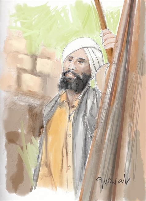 Sikh Farmer Punjab Painting By Sukhpal Grewal Pixels