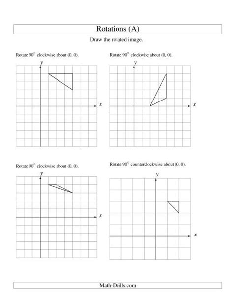 Free Geometry Rotations Worksheets Download Free Geometry Rotations