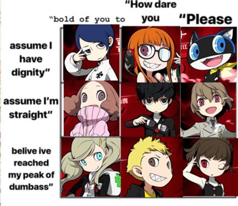 Pin By Farah Mohammed On Persona Persona 5 Memes Persona Five Persona 5