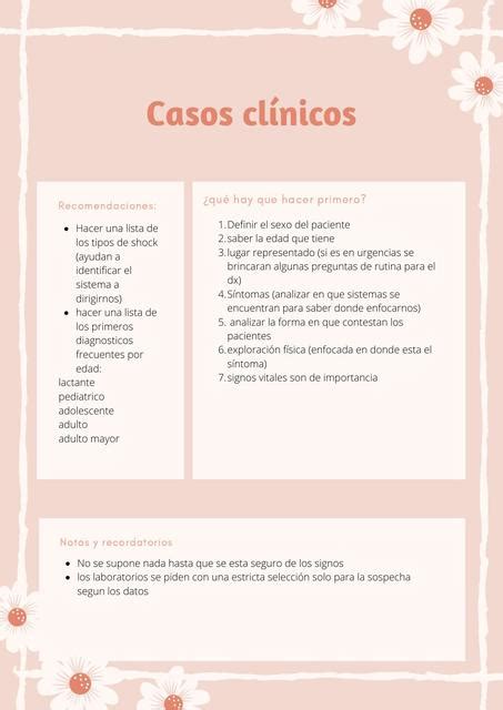 Tips Para Resolver Un Caso Clinico Cinthia Yulenni Udocz